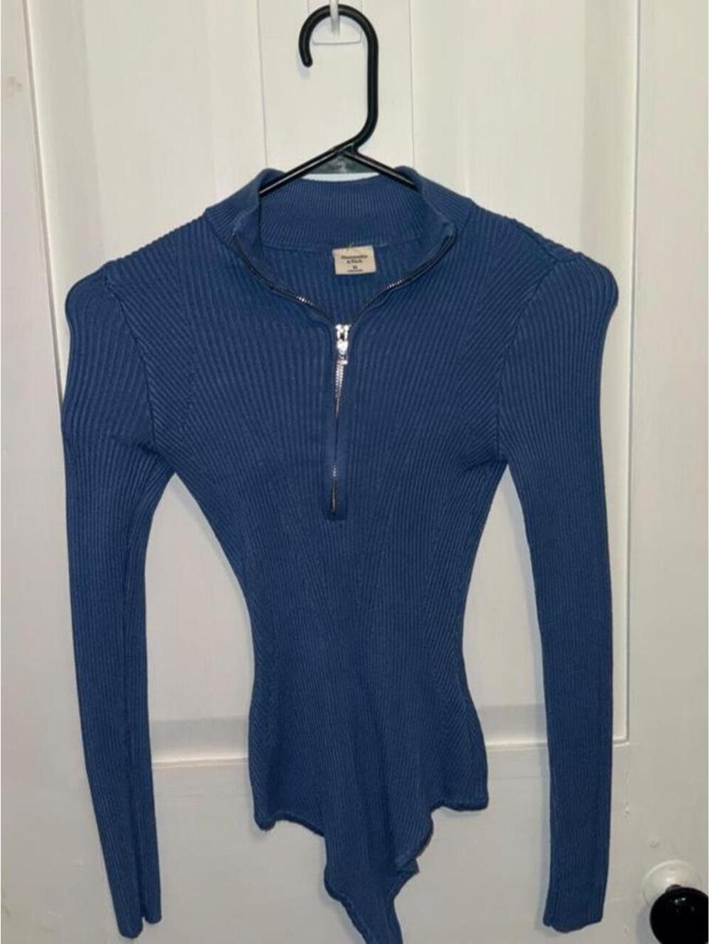 Abercrombie & Fitch Women's Blue and Navy Bodysuit